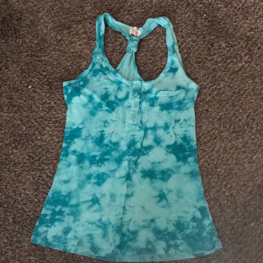 Light blue racer back tank top